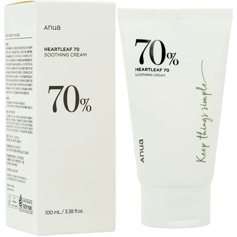 کرم تقویت کننده تسکین دهنده آنوا Anua Heartleaf 70% Soothing Cream