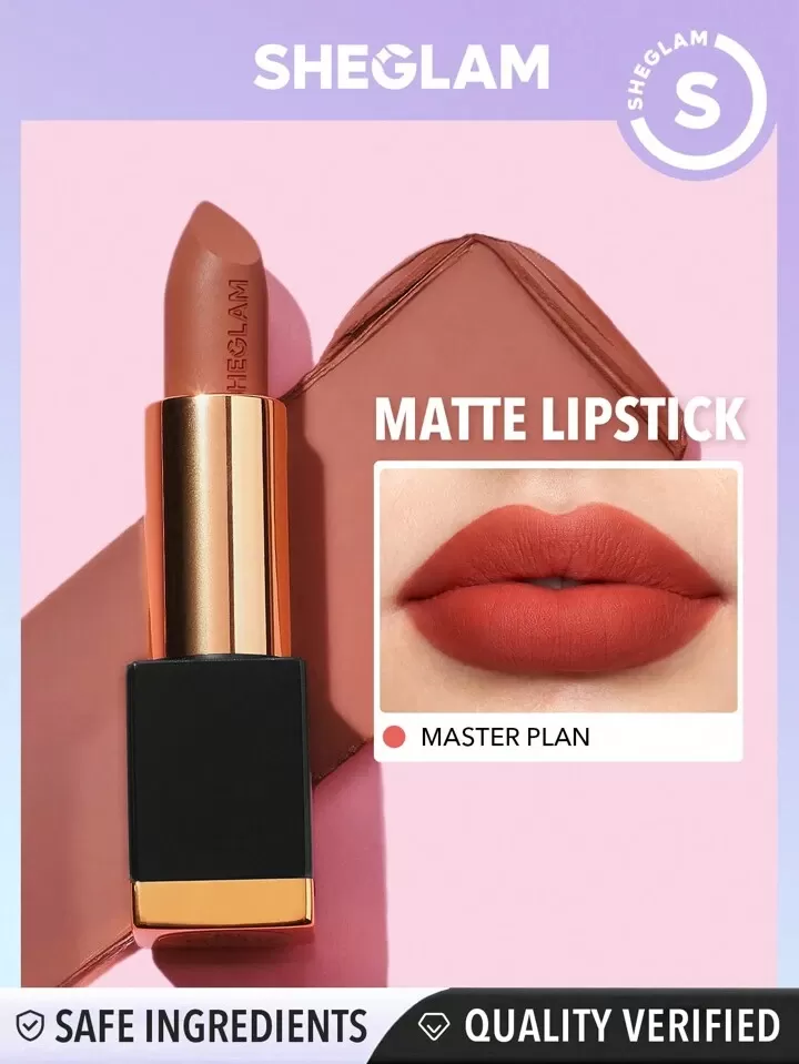 رژ لب جامد شیگلم مدل MATTE ALLURE رنگ MASTER PLAN