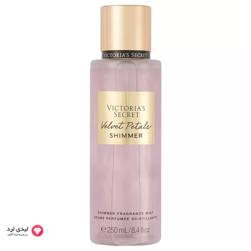 بادی اسپلش ویکتوریا سکرت مدل velvet petals شیمر طرح اکلیلی حجم 250 میلی لیتر