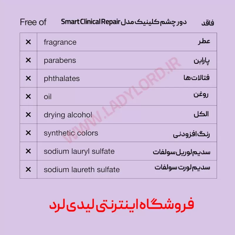 کرم دورچشم جوانساز و ضد چروک اسمارت کلینیکال ریپیر کلینیک 15میلی لیتر