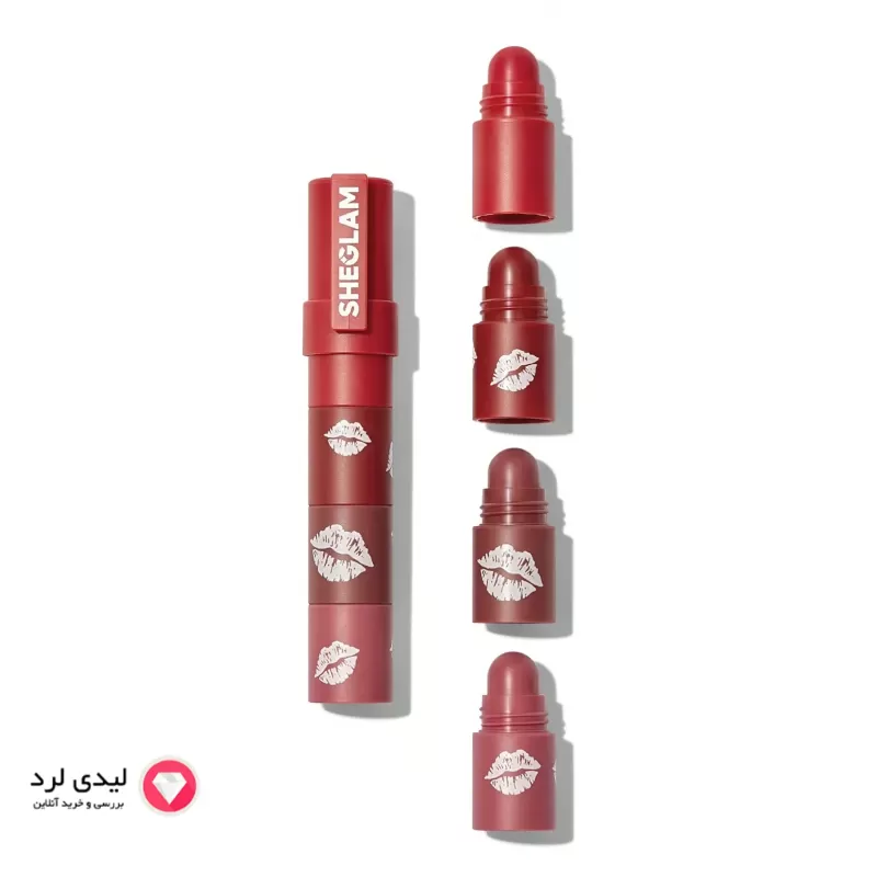 رژ  لب 4 طبقه شیگلم  مدل MEGA LIP STACKS رنگ PETAL STACK