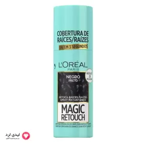 Loreal Paris Magic Retouch Cobertura de Raíces Negro Preto