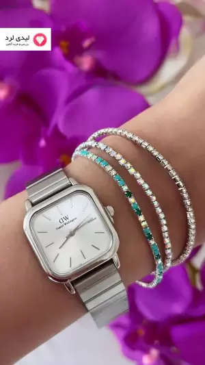 ساعت زنانه طرح دنیل ولینگتون Daniel Wellington مدل یک رنگ سفید