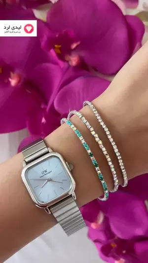 ساعت زنانه طرح دنیل ولینگتون Daniel Wellington مدل یک رنگ آبی