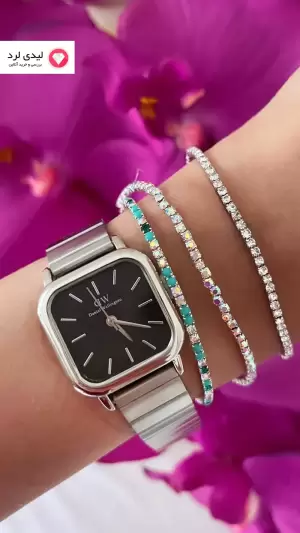 ساعت زنانه طرح دنیل ولینگتون Daniel Wellington مدل یک رنگ مشکی