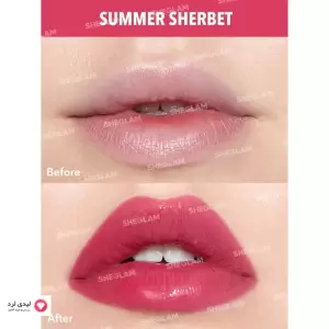 رژ لب بالمی رنگی براق شیگلم مدل SUMMER SHERBET