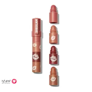 رژ  لب 4 طبقه شیگلم  مدل MEGA LIP STACKS رنگ BARE STACK