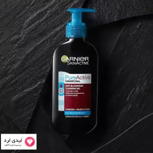 ژل شستشوی صورت زغال مدل pure active گارنیر حجم 200 میلی لیتر