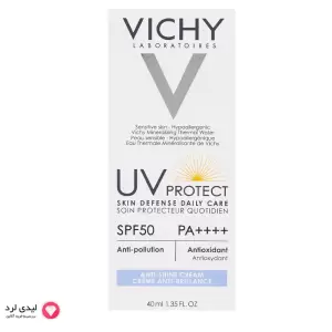 کرم ضد آفتاب بدون رنگ ویشی SPF 50 مدل Anti Shine ‌مناسب پوست‌های چرب و مختلط حجم 40 میلی‌لیتر