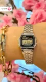 Casio-Inspired Women's Watch CR1620 - Retro Digital Design